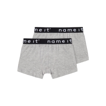NAME IT 2er-Pack Boxershorts grau in Gr. 110/116